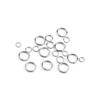 Semitree 100pcs Stainless Steel Split Rings Jump Ring Double Ring Connector for DIY Key Chains Jewelry Making Accessories 8mm