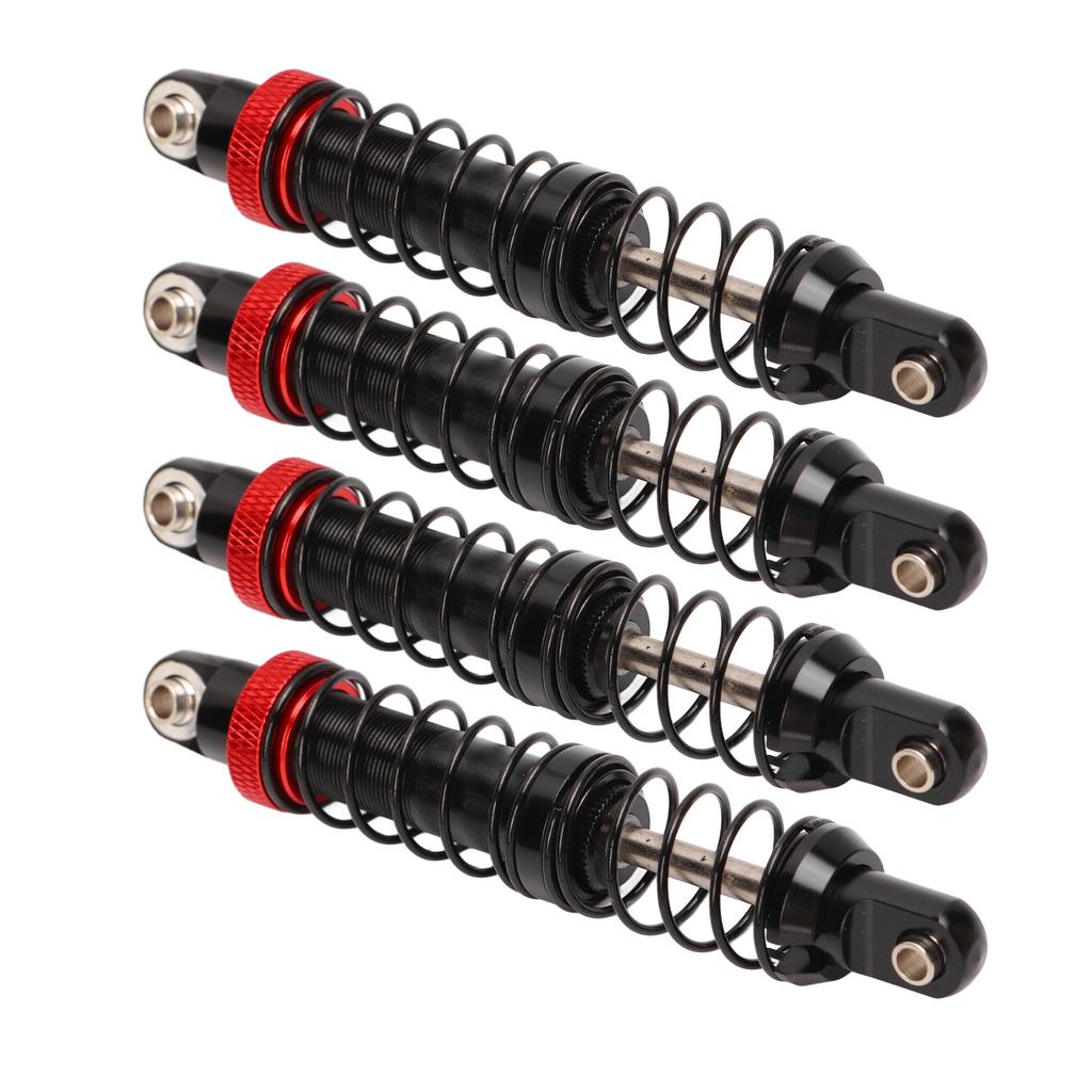 4Pcs RC Shocks Absorber Aluminium Alloy   Dual Section Dual Spring RC Car Damper for 1Celsius10 RC Crawler Car