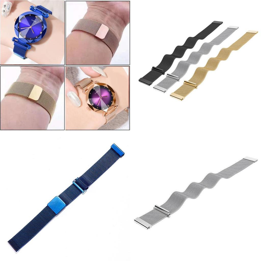 Minimalist Stainless Steel Magnetic Watch Band For Men And Women 14mm To 22mm Fit Smart Watches