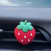 1pc Car Air Vent Aromatherapy Clip, Cute Strawberry Design Car Air Freshener, Fragrance Diffuser, Car Interior Decoration