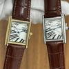 HONMIN Luxury Style Roman Dial Tank Ultra-Thin Rectangular Elegant Men's Quartz WaterProof Watch