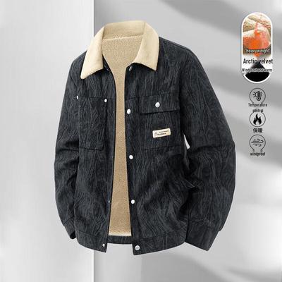 MEDE Men's Corduroy Lapel Winter Jacket