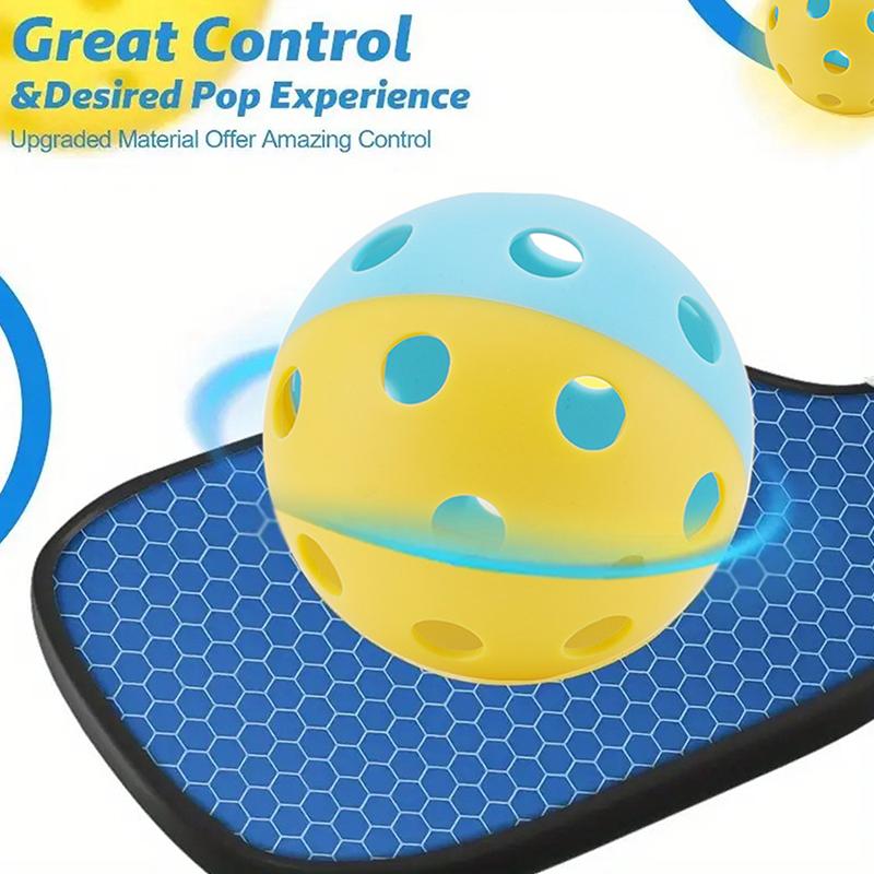 Pickleball Balls Two-Colors-Combined Indoor/Outdoor Training Pickleball Strong Flight Stability & Rebound Outdoor Sports Gear