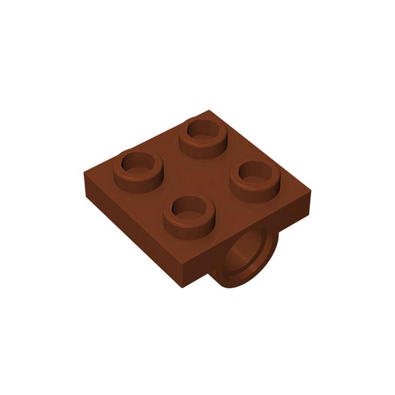 Non-Toxic Moc 10Pcs 2817 Modified 2X2 With Pin Holes Building Blocks Plate Education Bricks Particle Puzzle Toy Children Birthday Kid Gift
