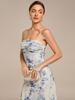 Ever-Pretty Women's Floral Sleeveless Adjustable Multiway High Stretch Midi Wedding Guest Dress