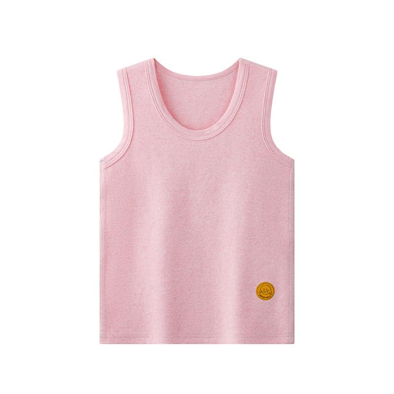 Colete térmico infantil de algodão - Camada base quente para crianças, ideal para outono/inverno.