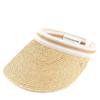[Helen Kaminski] Women's Bianca Sun Visor (50265 BIANCA NATURAL NOUGAT STRIPE)