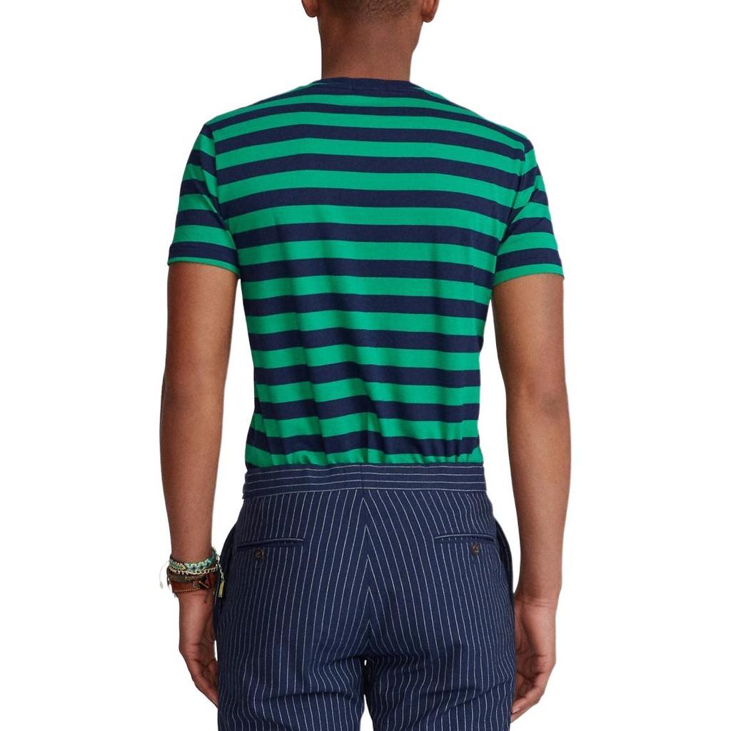 Polo Ralph Lauren Custom Slim Fit Striped Knit Short Sleeve T-Shirt Men Tops 710823560-003