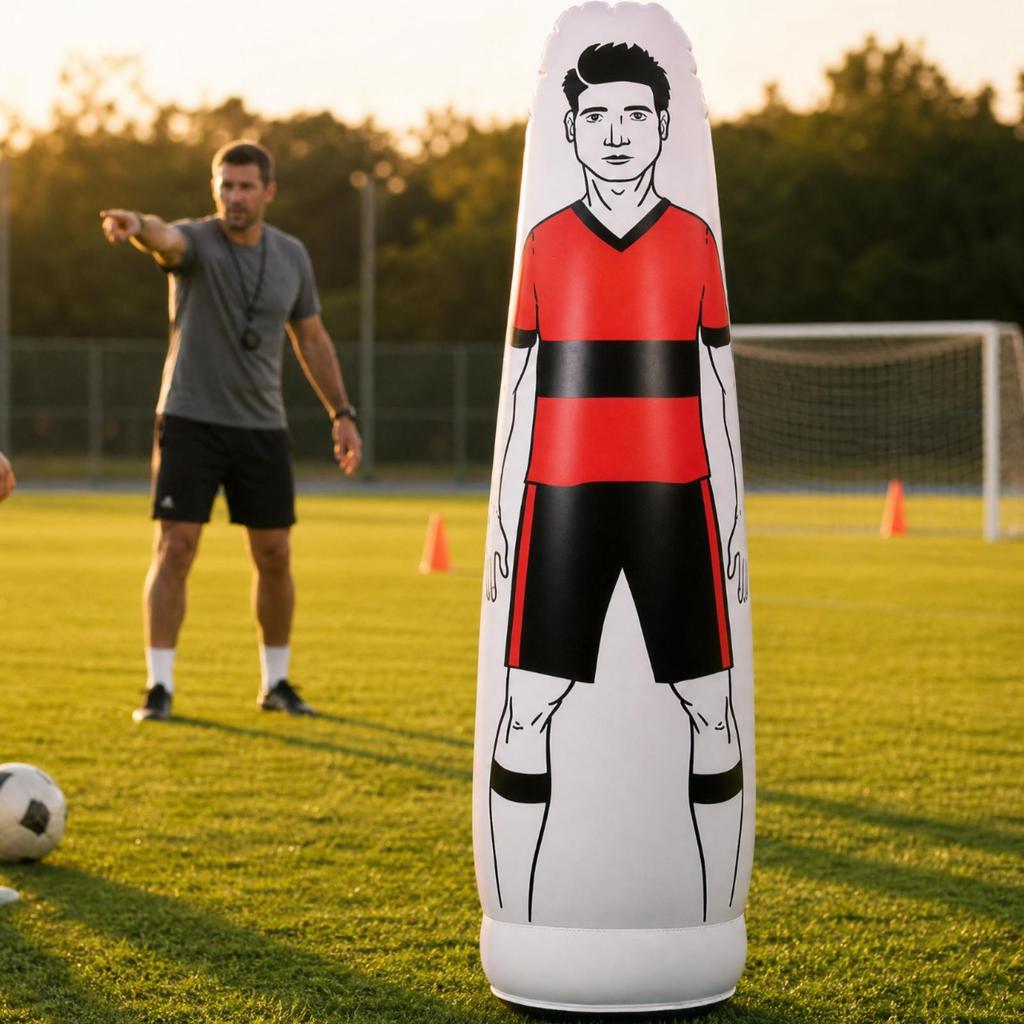 Inflatable Football Mannequin All Skill Levels Person-Shaped Soccer Training