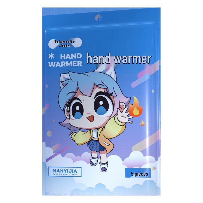 Mini Portable Self-Heating Hand Warmer Patch - Disposable Egg-Shaped Heat Pack for Winter