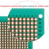 10-Pieces 50mm x 70mm Copper Strip PCB Board, 368 Holes Perfboard, Universal Stripboard Printed Circuit Board for Soldering Prototyping Testing