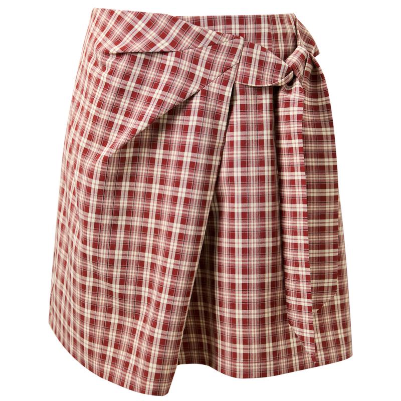 Sancai Plus Size Plaid A-Line Short Skirt XXXL