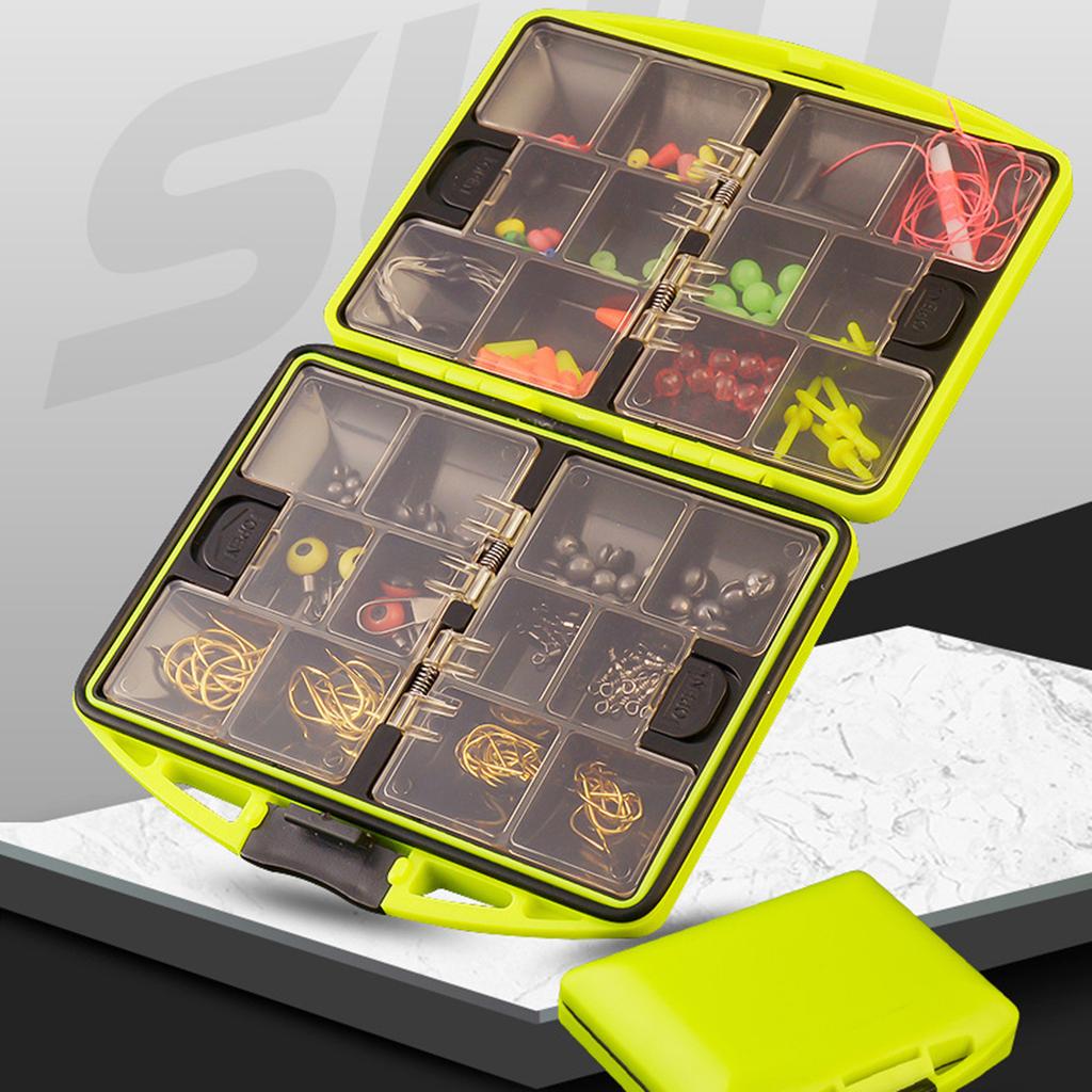 Tackle Box Fishing Box Fishing 10 Transparent Bag Storage Box Accessories Fishing Box Spoon Hook Fishing Square Fishing Box Set Box