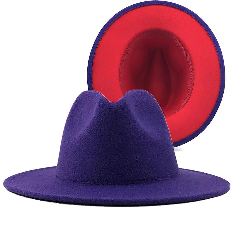 2025 Wool Felt Fedora Hat Wide Brim Jazz Party Hat for Women Men Autumn Winter Fashion