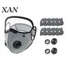 Face Mask with Filter Cycling & Breathing Valve, Reusable Carbon Dust Anti-fog Protective Goggles, Lightweight Protection Shield for Outdoor