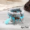 Bohemian bracelet creative tassel multi-layer beaded bracelet