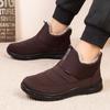 Homens Mulheres Botas Quentes Botas de Neve Impermeáveis Quentes Sapatos de Algodão Pelúcia Conforto Antiderrapante Tênis para Exterior e Interior Botas de Cano Baixo Zapatos