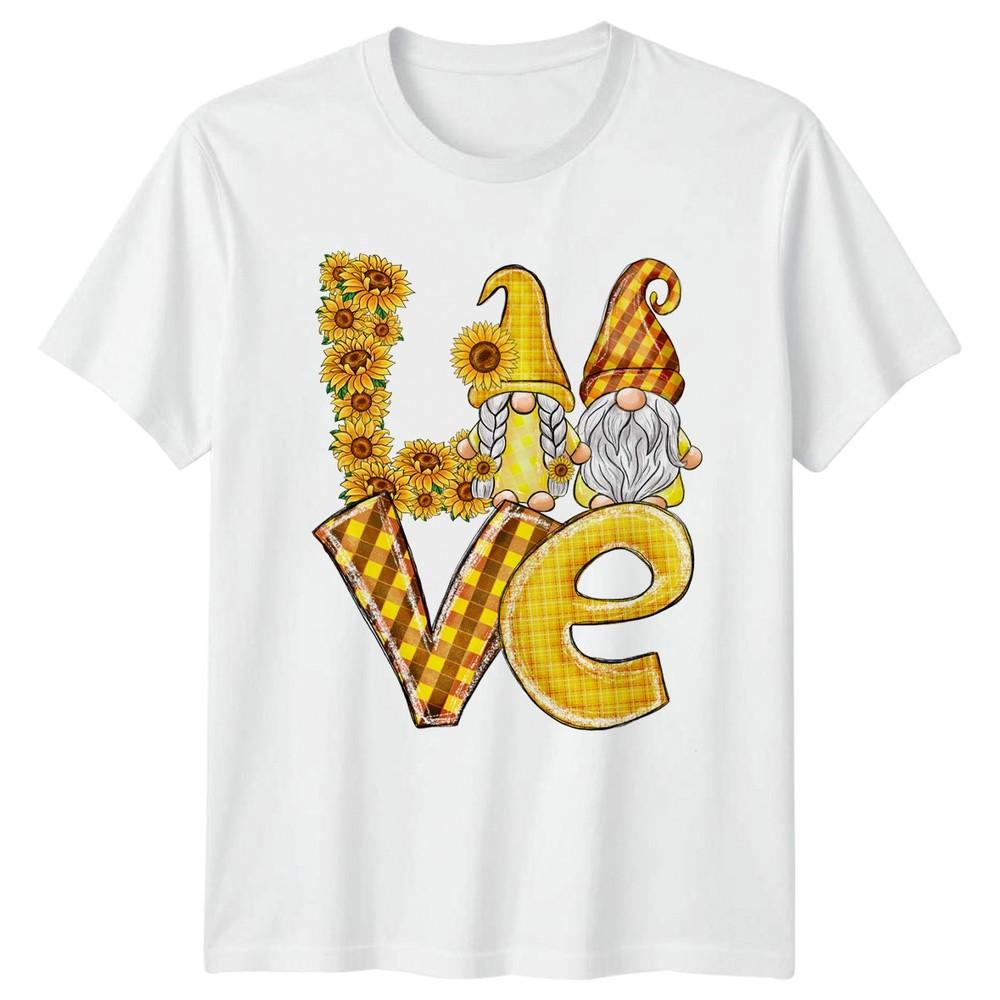 Love Unisexs TShirt Sunflower Gnome Garden Gnome 2026 Birthday Gift For Her S
