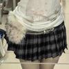 Spicy Girl Style Leather Fur Belt Rhinestone Plush Waist Belt Furry Waistband  Female/Girls