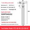 CNC T-Slot Milling Cutter with HTS Three-Sided Blade, Shank Thickness: 6, 8, 10, 12 Mm