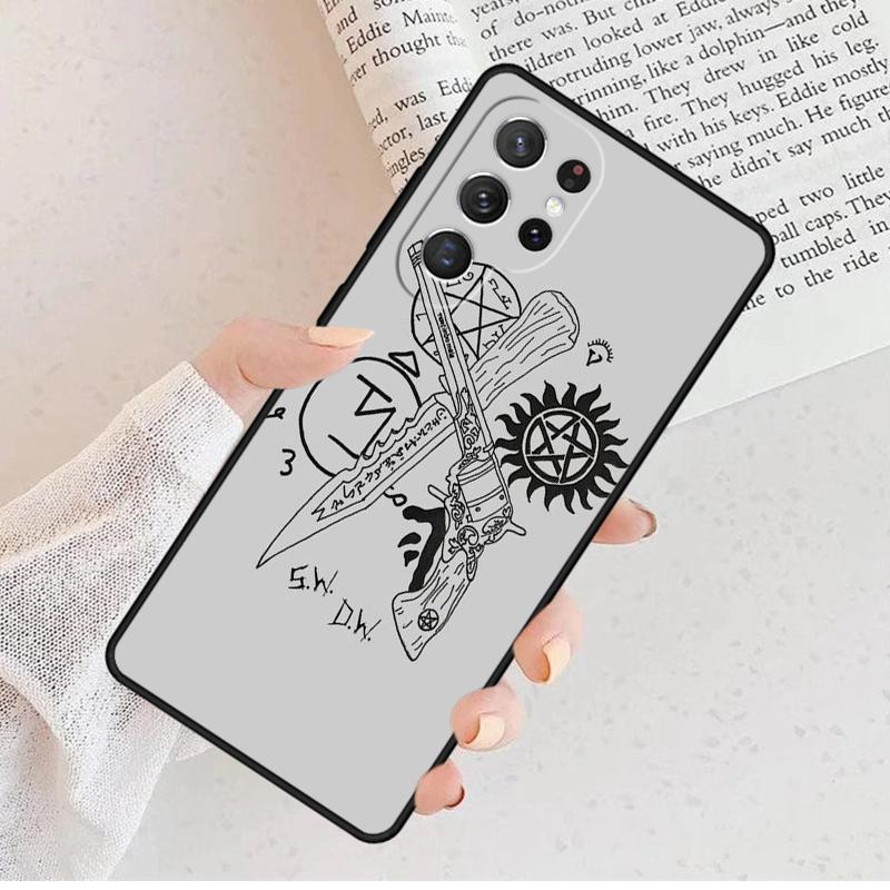 Supernatural TV Pattern Phone Case For Samsung Galaxy S25 S23 S30 S8 S21 S20 FE S24 S22 Note 10 20 S8 Plus lite Ultra