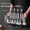 Meichu 10-Piece Glass Oil and Spice Condiment Set