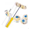 Pipe Paint Roller Professional Results Railing Painter Tool Washable and Reusable Curved