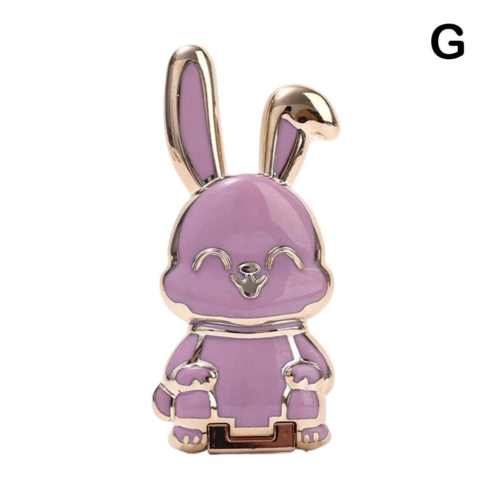 

Держатель для телефона в форме милого кролика, универсальный держатель для мобильного телефона с выдвижной подставкой E5V2 purple-one-size