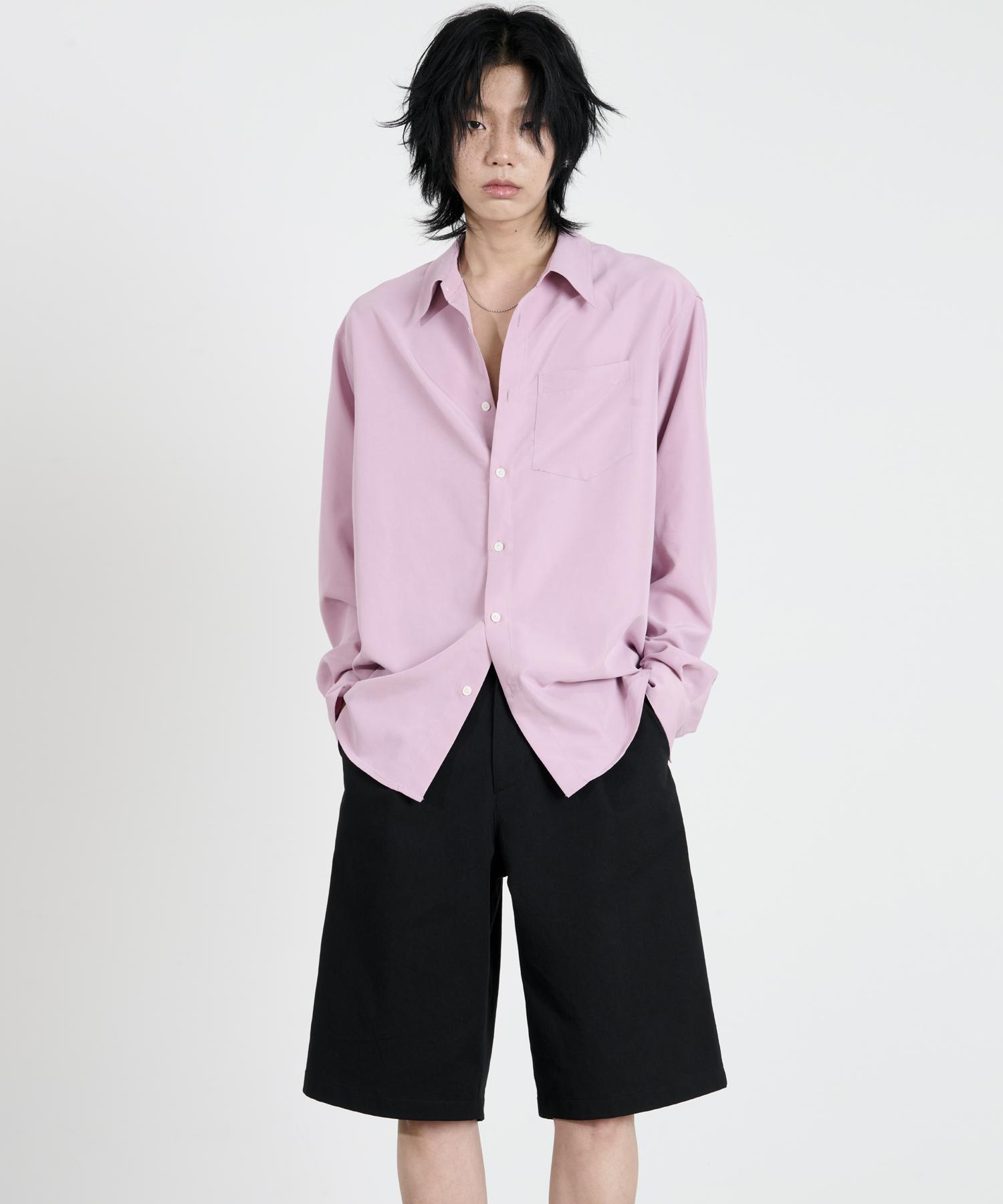 The Dusty White Pink Tencel Standard Shirt M