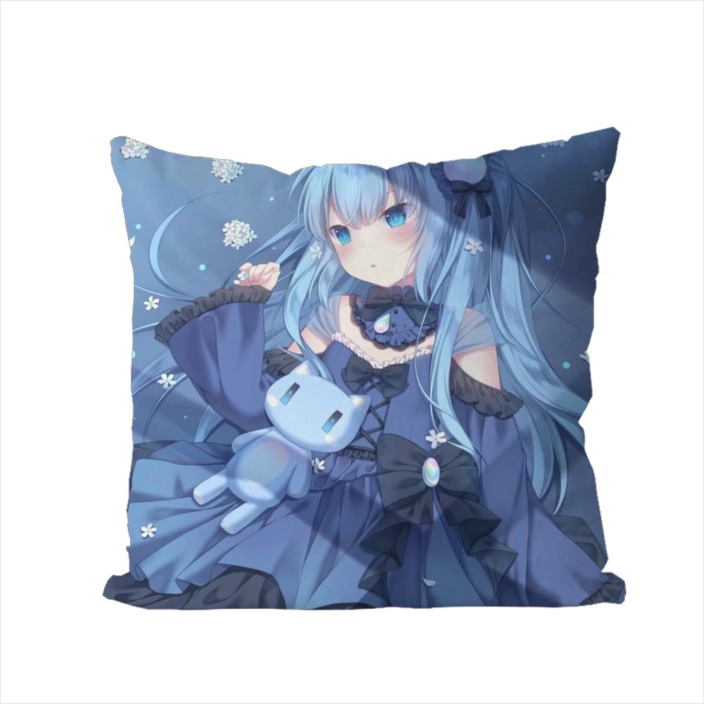 Nekoha Shizuku Pillow Case For Car Sofa Decorative Home Doublesided Print Plush Square Throw Pillow Cushion Cover