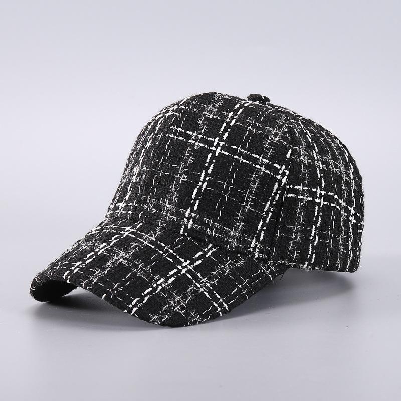 Korean Version Versatile Mesh British Style Plaid Baseball Cap, Fashionable Casual Sun Hat
