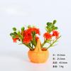 5Pcs Multicolors Flower Basket Miniatures Resin Desktop Ornaments Fairy Garden Decoration Moss Terrarium Micro Landscape