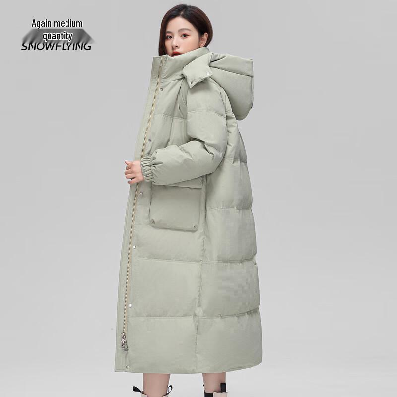 

Женский длинный пуховик Xuezhongfei со съемным капюшоном L