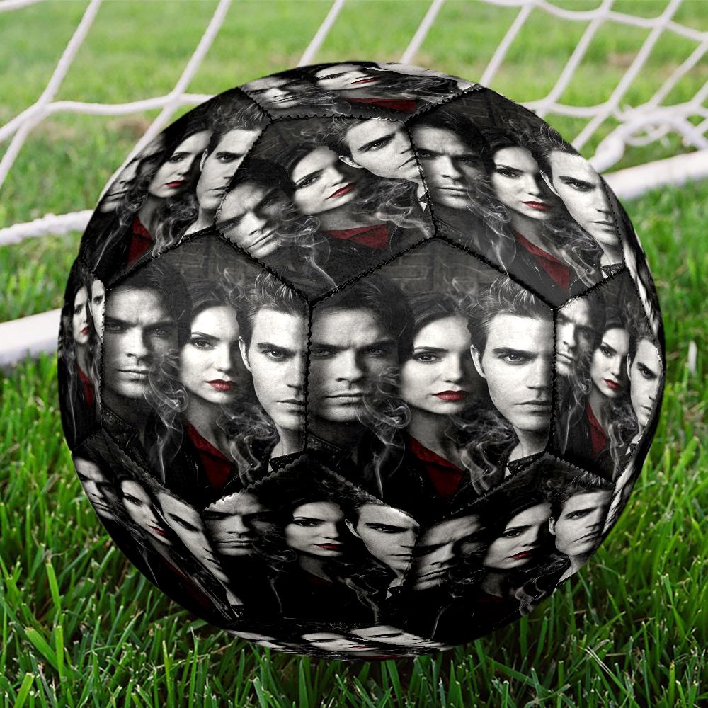 Vampire Diaries Theme Size 5 Soccer Ball, Suitable for Both Indoor and Outdoor Matches, a Gift Suitable for Everyone.