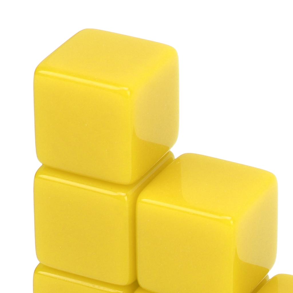 30 Pcs 16mm Dice Set Six Sided Blank Dice Write On Game for Math Teaching Education