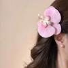 Yousheng Artificial Moth Orchids Hair Clip Bohemia Hawaiian Faux Pearl Simulated Flower Duckbilled Clamp Hairpin Hair Barrette Women Hair Accessories