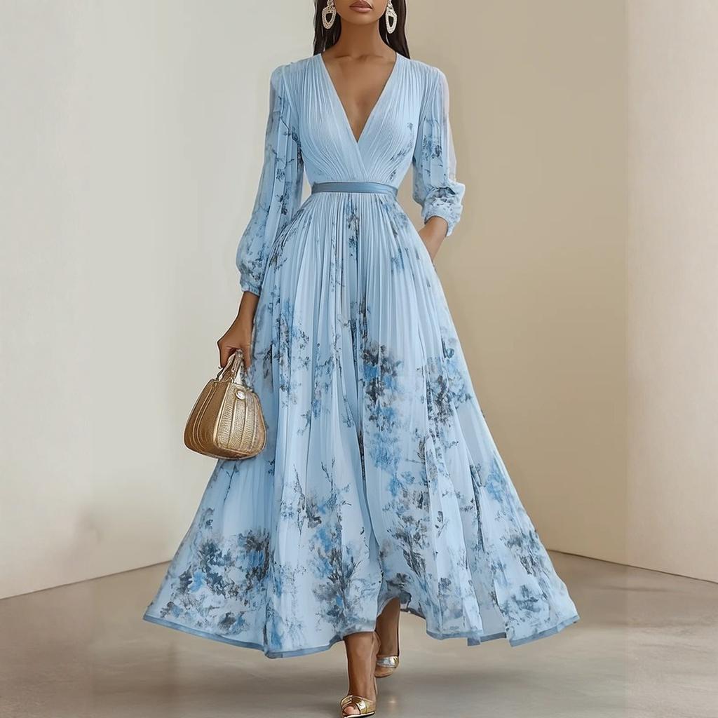 Vestidos Babydoll de Terciopelo de Manga Larga y Cuello Cuadrado de Corte Holgado para Mujer