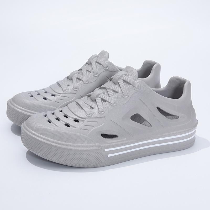 

Унисекс Легкие ЭВА Сабо для Лета: Пляж, Вождение и Крутые Шлепанцы-Сандалии с Закрытым Носком 40-41 серый