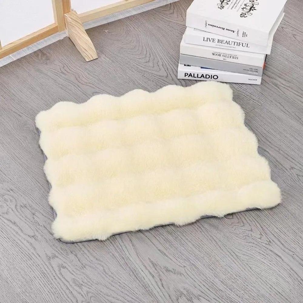 

Keep Warm Warm Dog Blanket Thicken Pet Blanket Pad Comfortable Cats Dogs Sleeping Mat Cats 40x50 бежевий