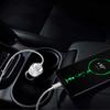 Dual USB Car Charger Bling Handmade Rhinestones Crystal Car Decors Safety Hammer Design Car Decorations Fast Charging for Phone
