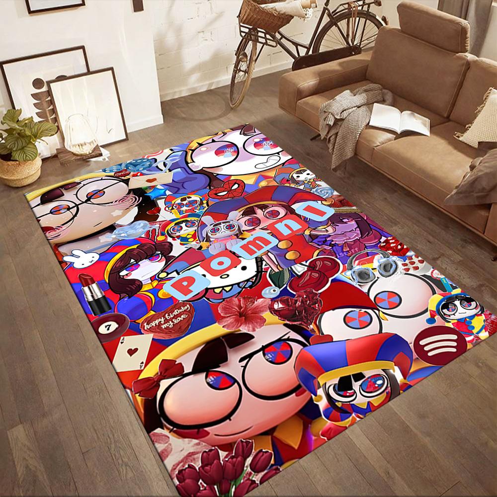 Digital Circus Carpet Suitable For Balcony Kitchen Playrooms Outdoor Antislip Carpet Decorate Offices Luxury Gift For Birthday Christmas Wedding