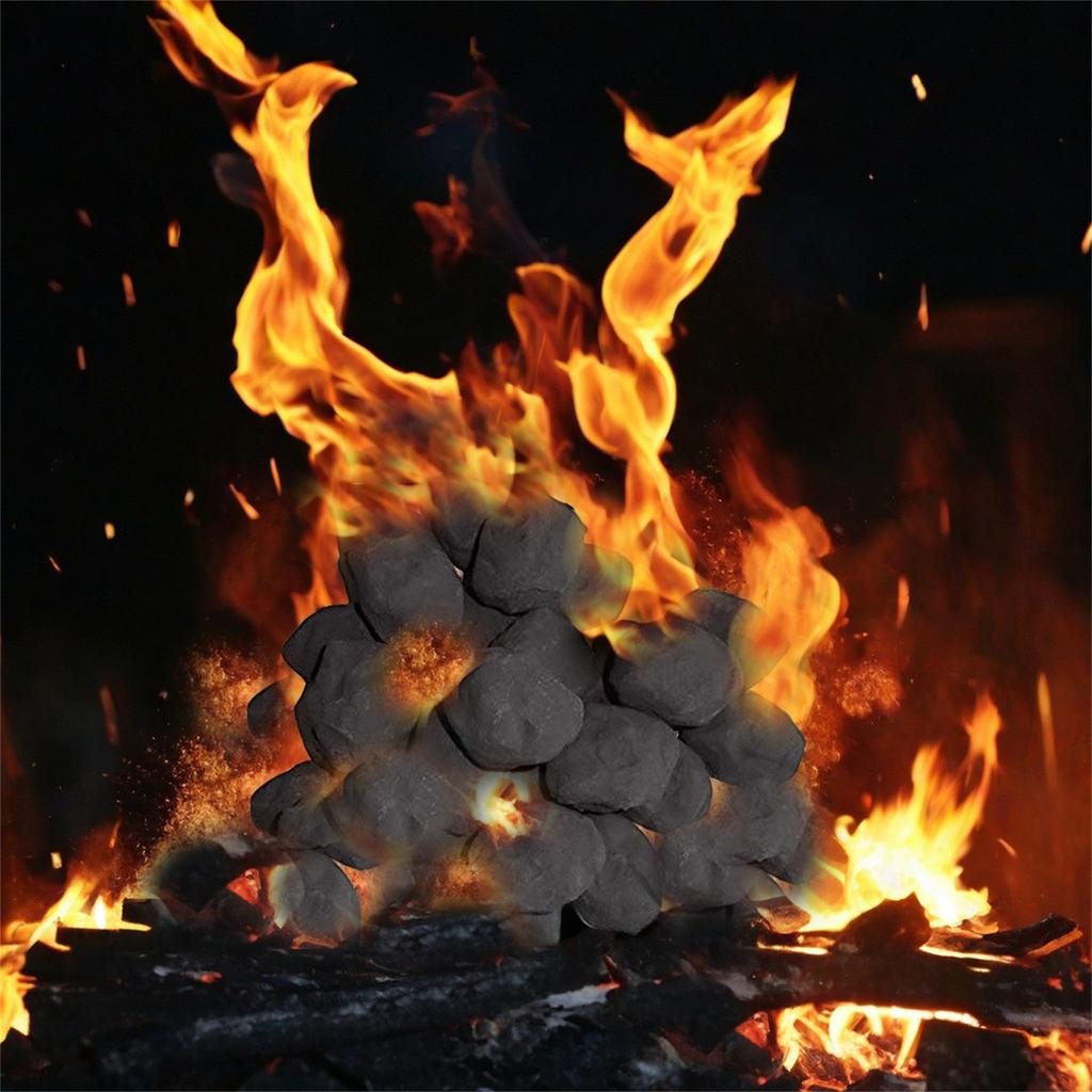Accessoires de décoration de fête d'Halloween, artisanat en céramique, fours, décorations de boules de feu en céramique