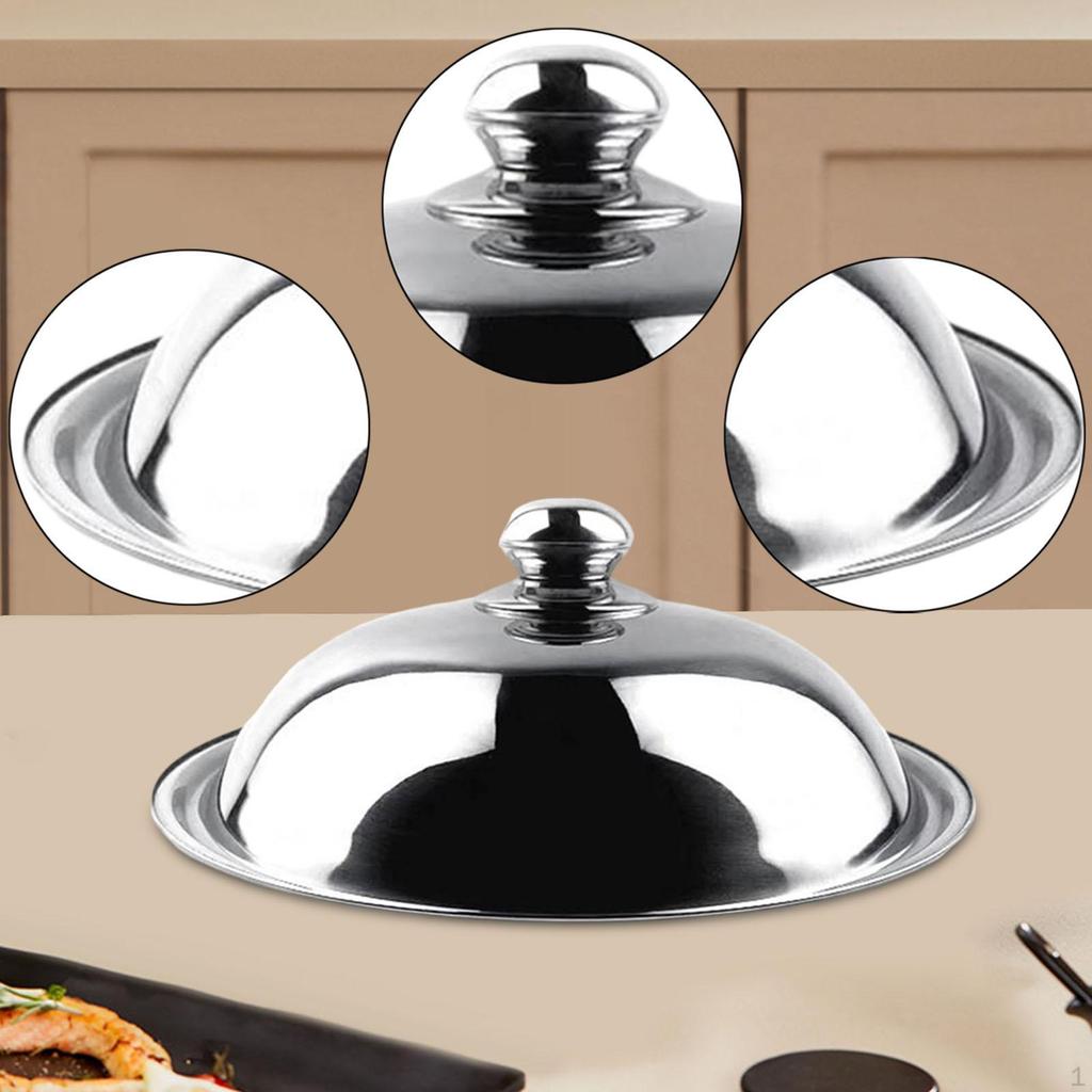 Replacement Pot Lid Easy to Clean Round Lightweight Metal Heat Resistant Universal Cooking Pan