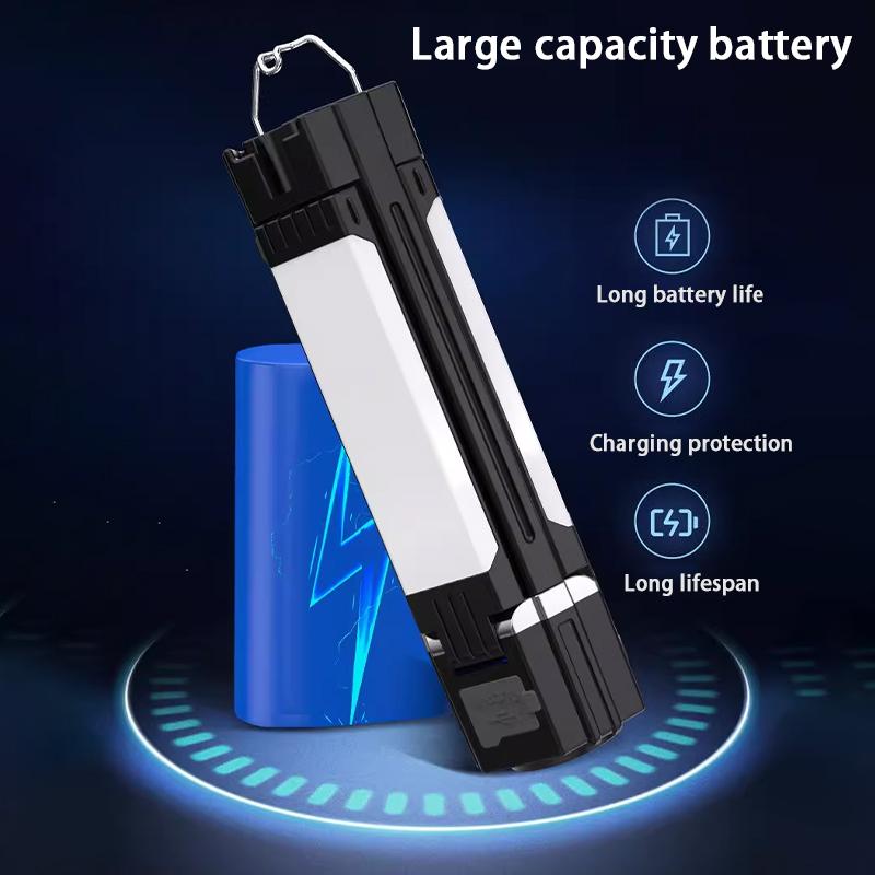 Sun Lamp Rechargeable Camping-Ready With Six-Level Dimming And Foldable Operation