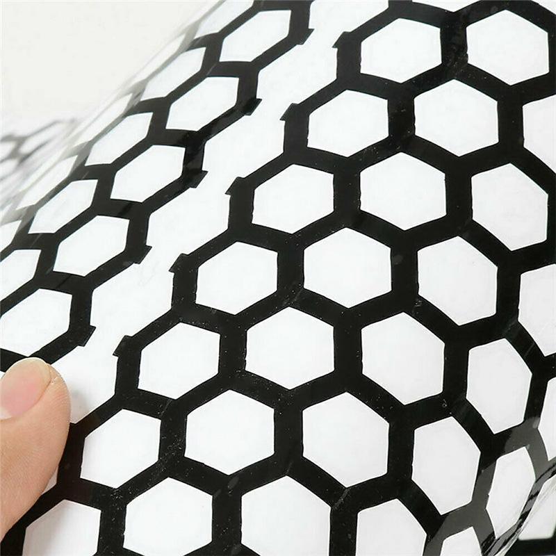 Autocolante pentru lumini spate autocolant de tip fagure Bandă de avertizare universală decupată Film de vinil Decal pentru lumini reflectorizante pentru exterior