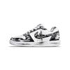 EBERNON Tower Rabbit, Shadow Slip Resistant Abrasion Resistant Low Top Skateboard Shoes Men's Black White AQ1775-100(TeamEight-)