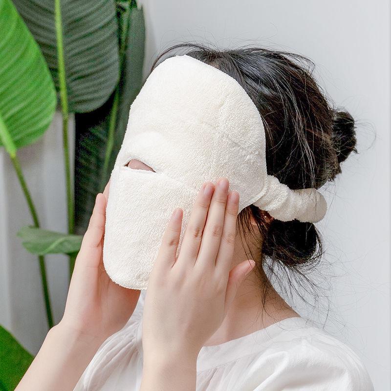 Moisturizing Coral Velvet Face Towel: Hot & Cold Compress, Cleansing, and Beauty Mask