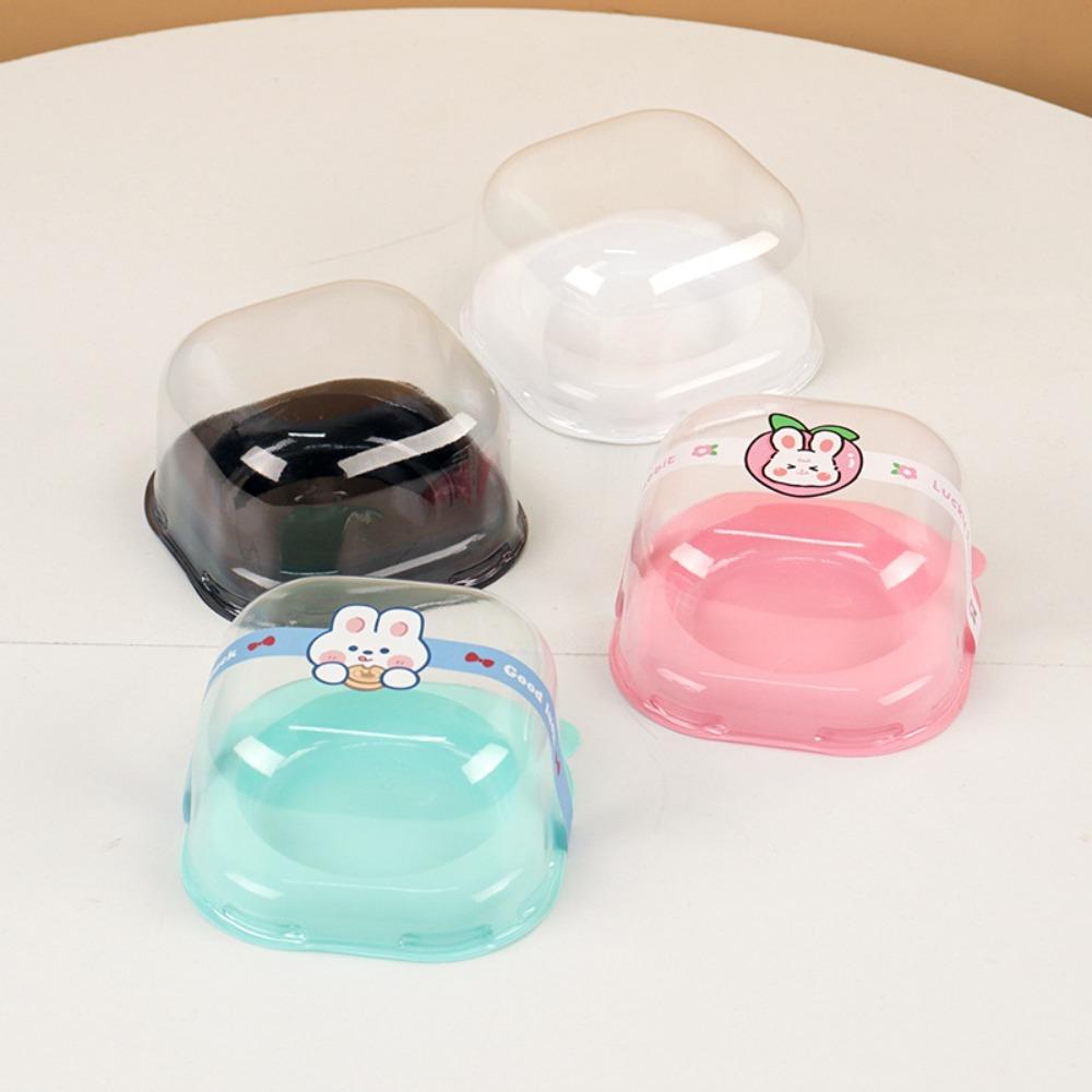 50pcs Square Moon Cake Packaging Tray Dust-proof Baking Packaging Box Moon Cake Boxes Bakery