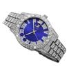 Hiphop Watch, Diamond Set Watch Men's Hip Hop Watch Calendar Men's Quartz Watch Watch