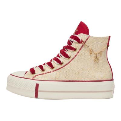 All Star Lift Confortable Polyvalent Durable Léger Chaussures en Toile Montantes Femme sneaker Rouge A13351C